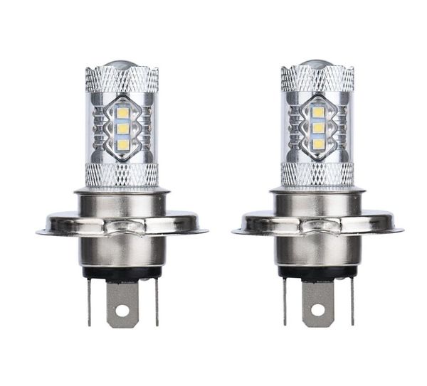 2x80w branco h4 9003 hb2 led luz de nevoeiro lâmpada 15 led para auto lâmpada luzes do carro 12v universal 6000k sinal volta lamp7283302