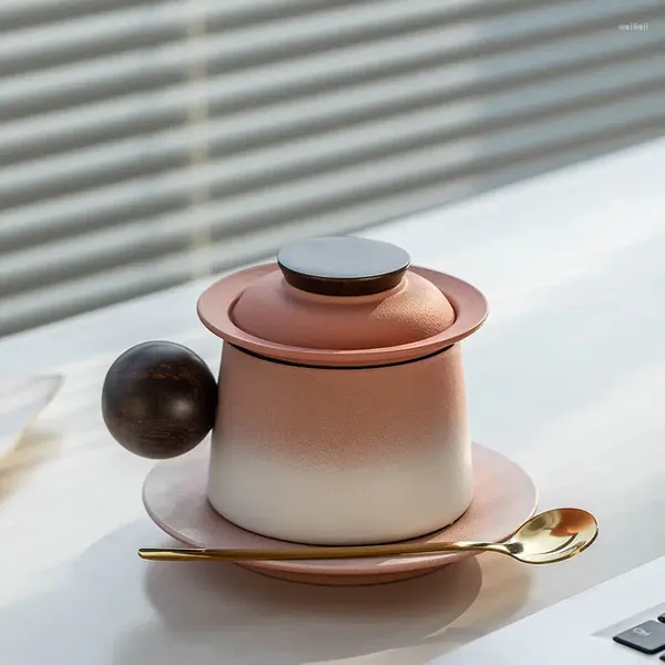 Tassen Moderne Farbverlauf Keramik Blase Teetasse Trennung Becher Geburtstagsgeschenk Home Office Wasser CupSet Dekoration Zubehör