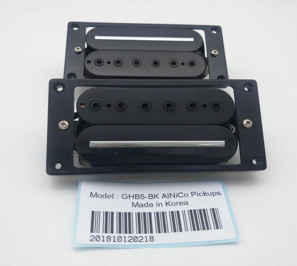 Siyah Gitar Pikapları Alnico 5 Pikaplar Yüksek Güçlü Metal Tek Track Humbucker Pickups 4c Kore'de Yapıldı8929543