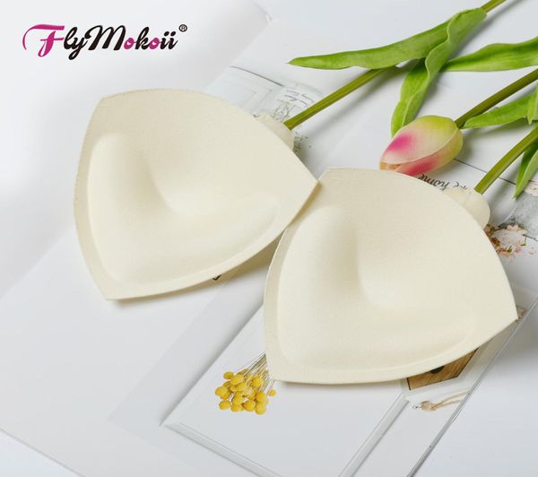 1 pairlot mulheres verão maiô estofamento inserções esponja espuma sutiã almofadas peito copo peito fino bikini insert6288362