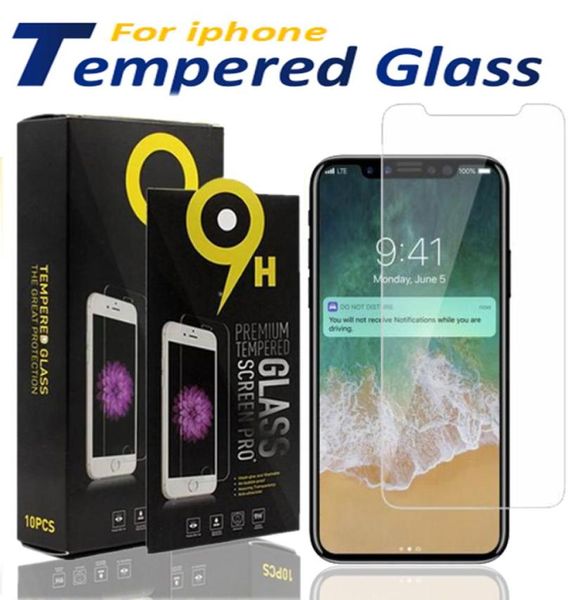 Proteggi schermo per iPhone 13 12 11 Pro Xs Max X XR 7 8 vetro temperato A10 con scatola di carta2082139