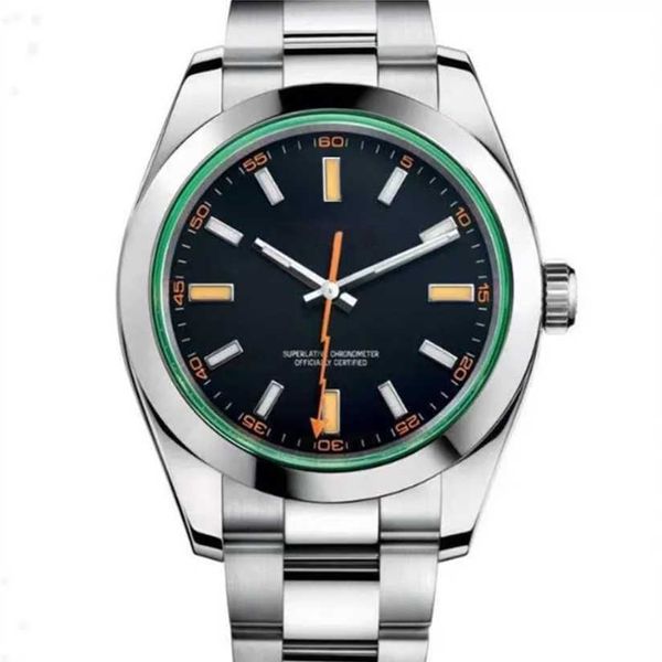 24% OFF relógio Top venda masculino 40mm pulseira de aço inoxidável masculino movimento mecânico automático vidro safira 5ATM à prova d'água
