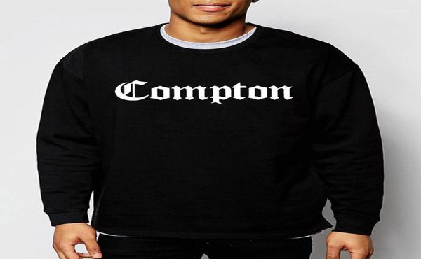 Men039s толстовки с капюшоном модные мужские Compton осень-зима хип-хоп уличная одежда свободный хлопковый укороченный топ Одежда15331968