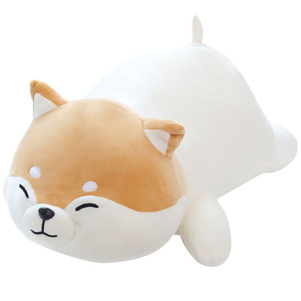 2024 simpatico peluche creativo di grandi dimensioni giapponese Shiba Inu adorabile corgi bambole di peluche cane cuscino decorazione regalo 35 pollici 90 cm