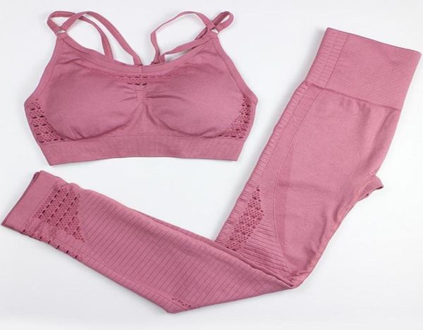 Damen Trainingsanzüge Nahtlose Yoga-Sets Gym Active 2-teiliges zweiteiliges Set Trainingskleidung für Frauen Fitnesskleidung Sportbekleidung Sport-BH4011211