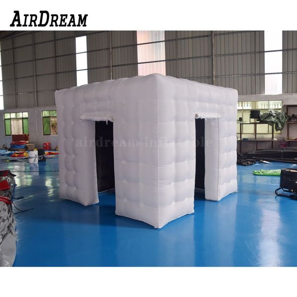 Tenda cubo gonfiabile pubblicitaria di buona qualità all'ingrosso 5x5x3mH (16,5x16,5x10ft), tenda gonfiabile Photo Booth PhotoBooth con luce LED completa per eventi di nozze feste