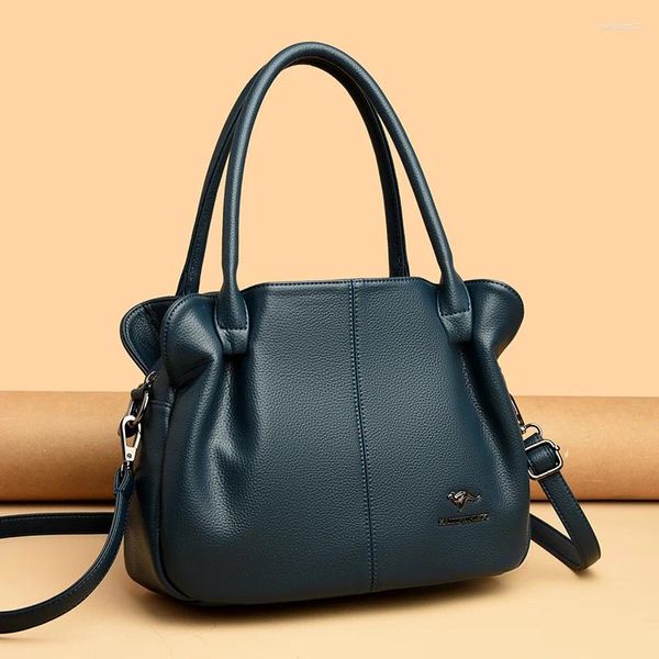 Borse da sera Borsa a mano in pelle di alta qualità Borsa di design di lusso da donna Borsa a tracolla a tracolla di grande capacità Trend Multi Pocket Lady