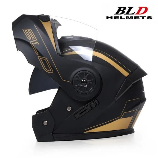 Personalizado lente dupla flip up capacetes motocross corrida modular cascos para moto homens mulheres moda rosto cheio capacete da motocicleta 240301