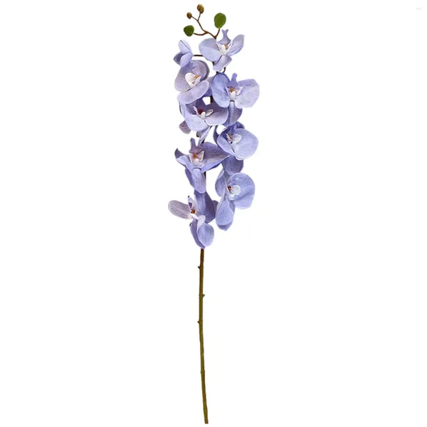 Dekorative Blumen, 2 Stiele, simulieren Phalaenopsis-Orchideen, künstliche Kunststoff-Balkone, Fensterbänke, Hofdekoration