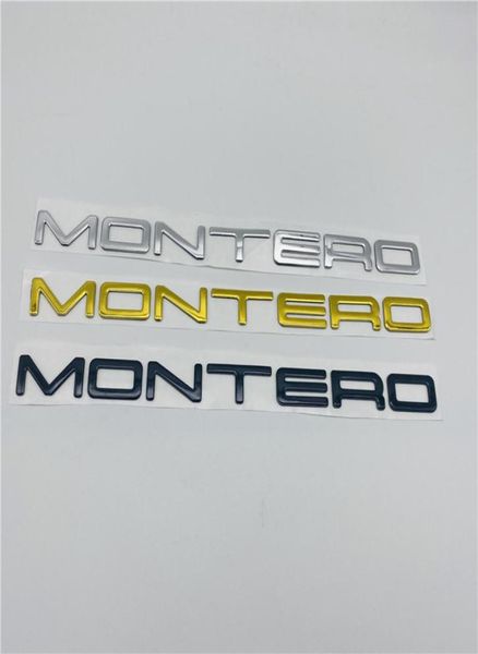 Accessori auto per Mitsubishi Montero Baule posteriore Portellone Emblema Porta laterale Parafango Logo Parole Targhetta Decal3320523