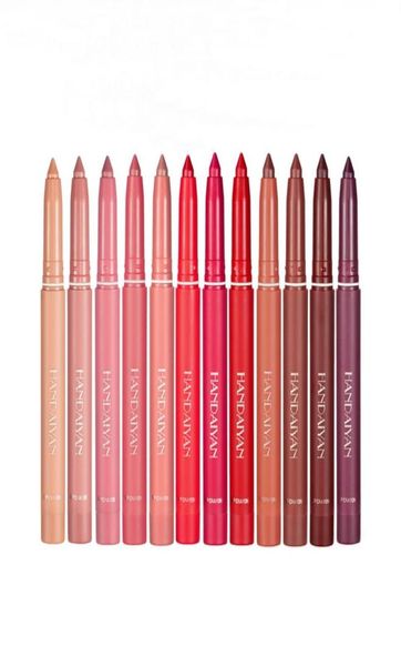 Handaiyan lip liner rossetto intero Matita Pastelli Matite Labbra Opaco Impermeabile Facile da indossare Lunga durata Naturale 12 Ricco Co4783708