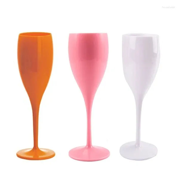 Стаканы Бокалы для шампанского Glasse Пластиковые бокалы для вина можно мыть в посудомоечной машине Белое стекло Ресторан Пиво Виски Посуда для напитков