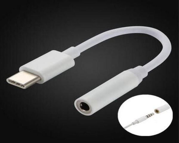 Typ C 35mm Aux Kopfhörer Kopfhörer Adapter Kabel Für Iphone 7 Headset Stecker Kabel Für Samsung Für iphone 7 plus Android phone1003531