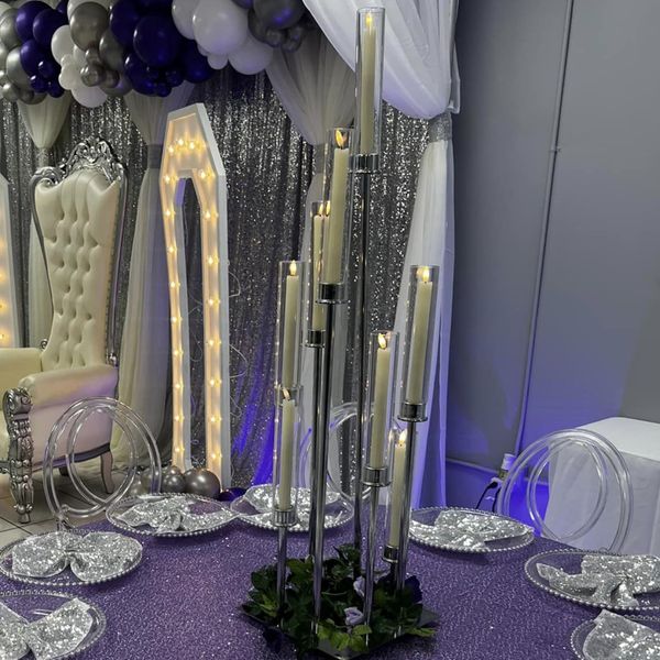 Düğün Çiçek Masa Malzemeleri için Yüksek Kaliteli Altın Metal Şerit Deniz Kızı Vazo Masa Dekorasyonları Merkez Parçası