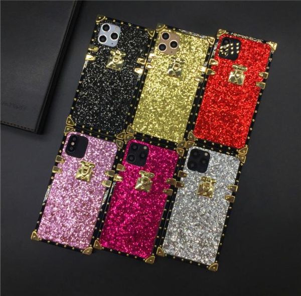 Cover di lusso Starlight Glitter Shinning Square Case per IPhone 12 Pro MAX 11 PROMAX X XR XS MAX 7 8 Plus Custodia intera per iPhone8138163