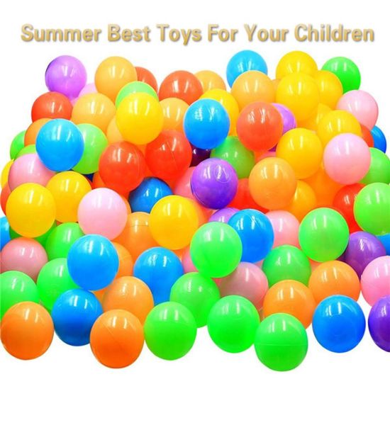 100 шт. слот, цветной шар, мягкий пластиковый океанский шар, забавный детский игрушечный бассейн для плавания, водный бассейн, океанская волна, мяч, игрушки для детей, 217 дюймов6937007