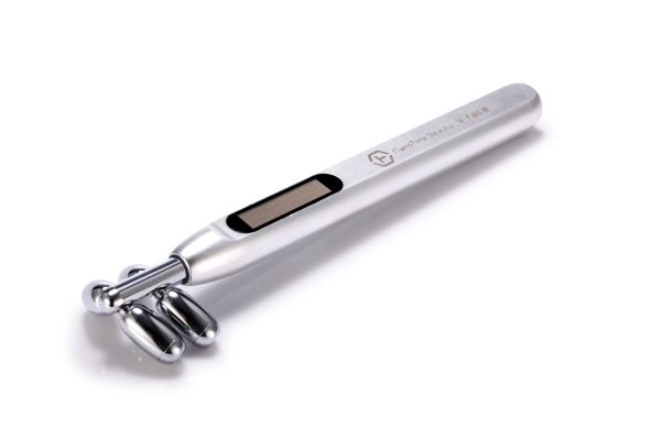 Gerät Solarbetriebenes Gesichtsmassagegerät Lifting Roller Beauty Bar mit CE ROHS Mikrostrom