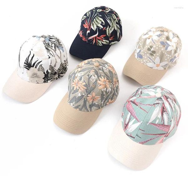 Top kapakları baskı ayarlanabilir bahar yaz gölgesi erkekler baba şapka güneş koruma unisex beyzbol şapkası snapback