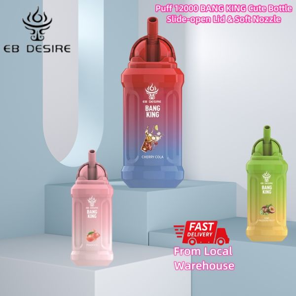 EB DESIRE puff 15k 12k 10k 9k Puff 15000 12000 10000 9000 слоек Bang одноразовые вейпы на местном складе в ЕС 23 мл чистая насадка под крышкой 650 мАч вейпер 12 000 съемных вейпов