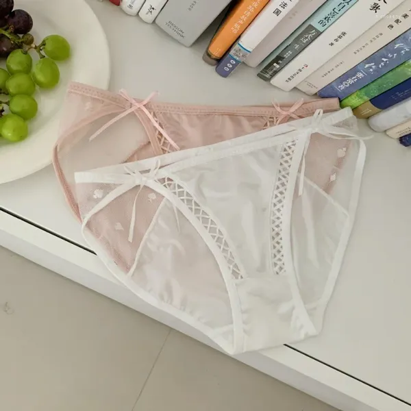 Damenhöschen, europäische und amerikanische sexy Spitze, Mesh, niedrige Taille, atmungsaktiv, bequem, Baumwolle, Sommer-Dessous