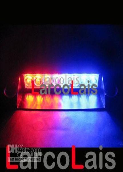 Vermelho Azul 8 LED Strobe Flash Aviso Polícia EMS Carro Caminhão LED Luz Piscando Bombeiros Luzes de Nevoeiro 8LED5953846