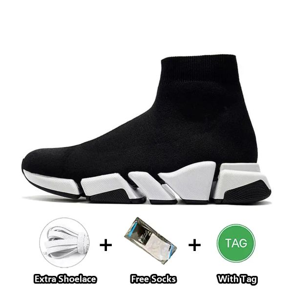 Designer Freizeitschuhe Mode Trainer Socke Plattform Männer Frauen Dreifache Socken Stiefel Schwarz Weiß Graffiti Vintage Marke Luxus Trainer Speed Sneakers Größe 36-45