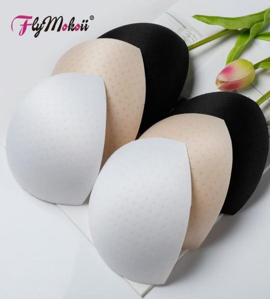 Acessórios íntimos femininos 10 pares de sutiã triangular esponja almofadas para maiô vestido removível peito inserção sutiã copos push up8457427