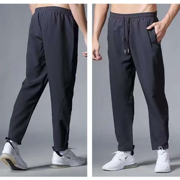 Lu pant masculino alinhar leggings outfit lui yoga esportes tecido solto outono guarda calças de secagem rápida jogger gry Lu-08 2024