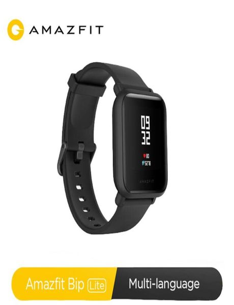 Amazfit bip lite smart relógio de 45 dias de bateria 3ATM WaterResistance Smartwatch para Xiaomi Android iOS1299708 Watch