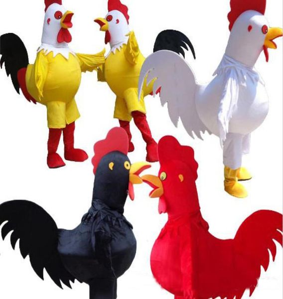 2018 desconto fábrica frango mascote traje para adulto fantasia vestido festa halloween galo traje 5191859