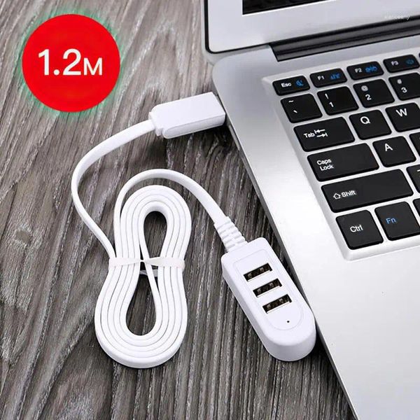 Cabo adaptador divisor multiusb hub 2.0, 1.2m 0. mini para pc laptop usb extensor hab acessórios de computador