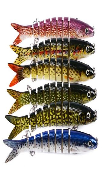 1328CM 19G Bass Fishing Lures Kit Set Topwater Hard Baits Minnow Crankbait 8 Segmente Lure Swimbait für Bass Hecht Fit Salzwasser a3003911