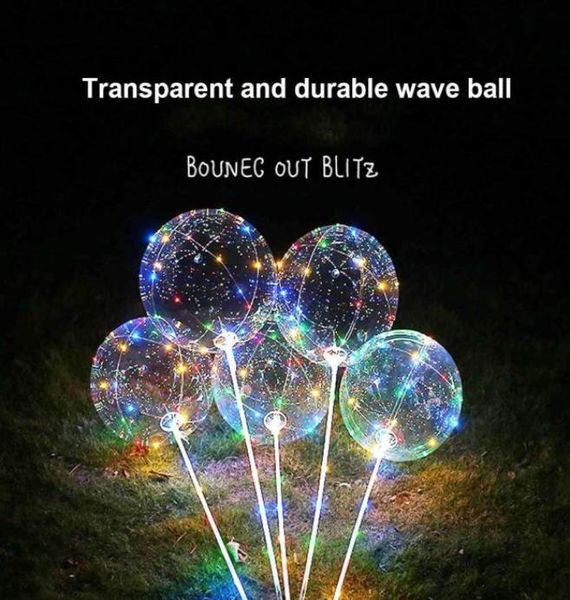 Palloncino luminoso riutilizzabile a led trasparente Decorazione a bolle rotonde Festa Palloncini per matrimoni decorazioni per feste di compleanno per adulti baloon6491795