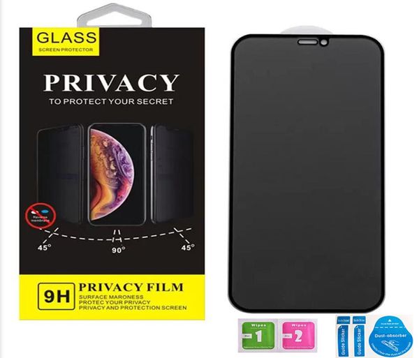 Privacidade vidro temperado capa completa cola antispy protetor de tela do telefone para iphone 14 13 12 11 pro max x xs xr 6 7 8 plus samsung a8117469