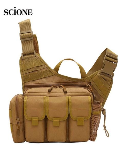 Outdoor-Taschen Taktische Sling Brusttasche Militärrucksack Werkzeug Fanny Camping Wandern Trekking Schulter Nylon Multifunktions XA225A5203030