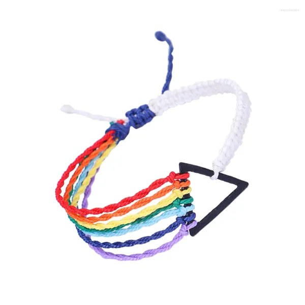 Charme Pulseiras Pulseira Masculino Feminino Ajustável Delicado Pulso Cadeia Decoração Cera Linha Elegante Casal Amante