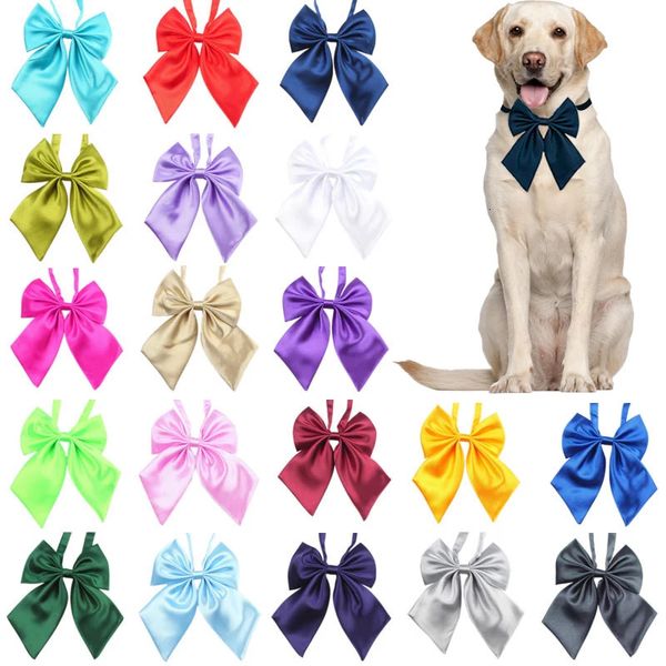 Papillon per cani Lotto Grooming Cravatte per gatti per animali domestici Forniture all'ingrosso 26 colori misti 240220