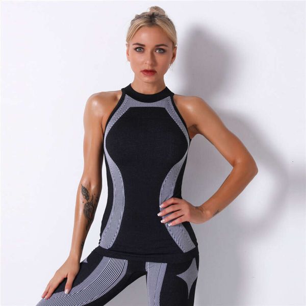 Lu Align Tummy Outfit Cintura Shaper Mulheres Tanque Atlético Suor Colete Jaqueta Outdoor Jogging Workout Running Yoga Tops Camisas de gola alta Sports Top Jogger Gry Lu-08 2024