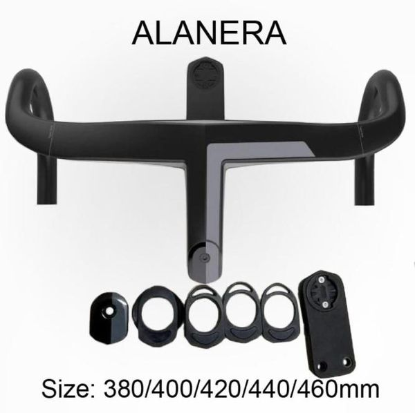 Guiador ALANERA integrado para estrada, guidão de carbono para ciclismo, garfo de 286 mm, barra dobrada, guidão de bicicleta de estrada com espaçadores, montagem de computador 3273779