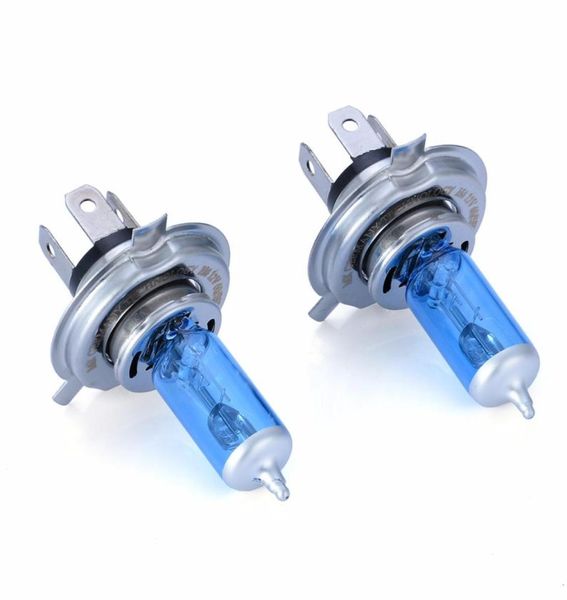 10pcs H4 55W Halojen Araç Acı Ampul Yüksek Düşük Işın H4 12V 6055W P43T 9003 Süper Xenon Beyaz 6000K Far Lambası5760589