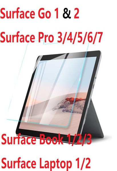 Für Microsoft Surface Pro 3 4 5 6 7 Surface Go 2 Book3 Laptop HD gehärtetes Glas Surface Pro X Film Displayschutzfolie7424818