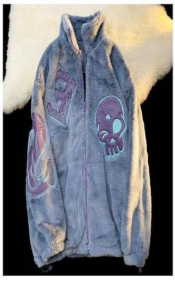 Women039s Jacken Nomikuma Japanische Adrette Pelzmäntel Herbst Winter Übergroßen Weiblichen Hip Hop Harajuku Cartoon Jacke3142251