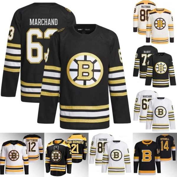 2023-24 Bruins 100. Centennial Formalar Milan Lucic Patrice Bergeron David Krejci Brad Marchand Hampus Ucuz Jake Decrusk Nick Foligno Taylor Hall Hokey Forması