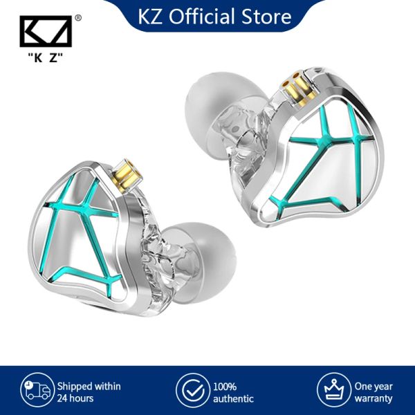 Kulaklıklar KZ ESX Özel Baskı Kablolu Kulaklıklar 12mm Dinamik Bas Kulaklıklar Kulak Monitörü Kulaklıklar Spor Gürültüsü HiFi Kulaklık Seti