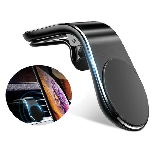 Supporto magnetico per telefono per auto da 360 gradi in metallo per iPhone Samsung Xiaomi Supporto magnetico per presa d'aria per auto in supporto per GPS per auto RETAIL6148386