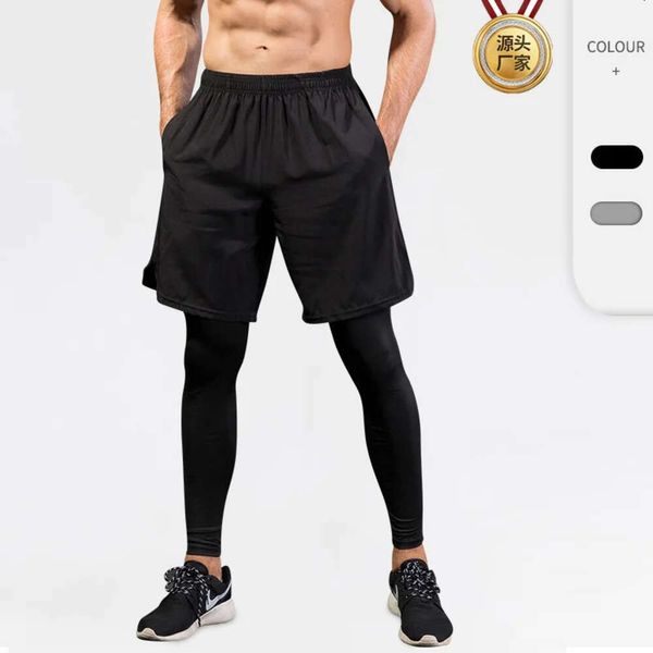 Lu Pant Männer Align Leggings Outfit Herren Yoga Strumpfhosen Gefälschte Zwei Stücke Laufen Training Fitness Schnell Trocknend Casual Hosen Jogger Gry Lu-08 2024