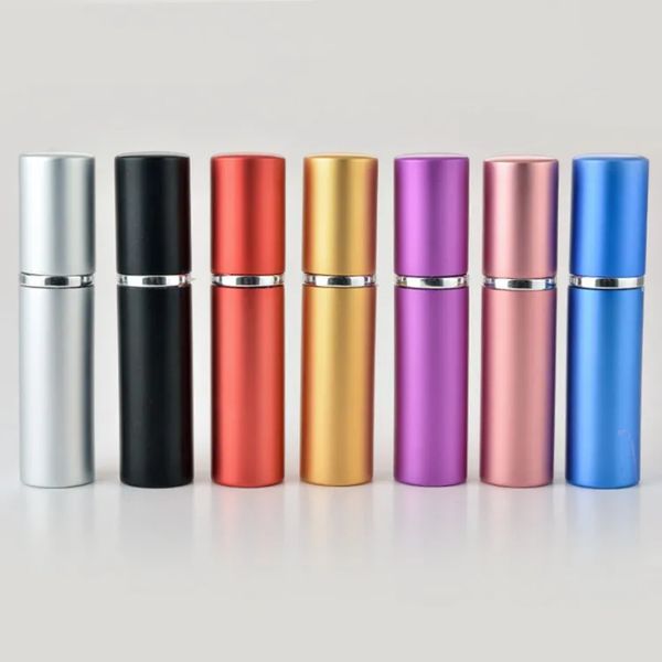 EPACKET EPACKET gratuito 5 ml Mini Atomizzabile portatile Atomizzatore Riutilizzabile colorato Bottiglie vuote Bottiglia di profumo di moda 2024