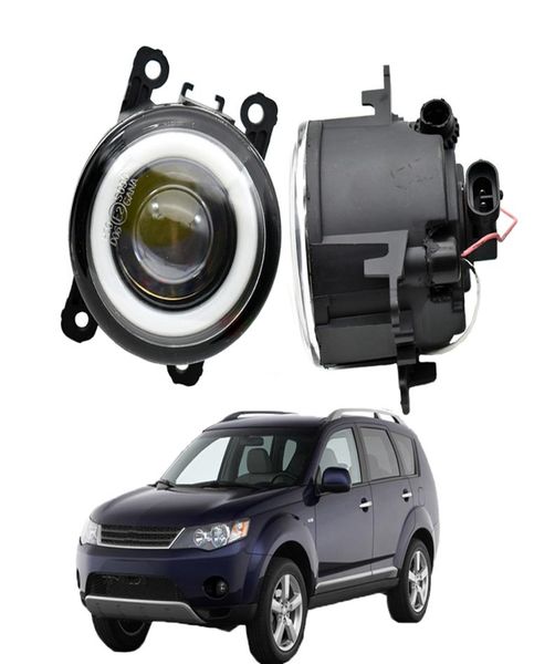 Mitsubishi Outlander için Angel Göz Sisi Işık II 20062012 Araba Ön Tampon Halo Halkalı LED Gündüz Koşu Lambası 20W 12V837249