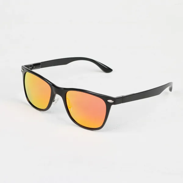 Солнцезащитные очки 2024 модные бренд дизайнер поляризованный мужчинам на открытом воздухе металлические лучи езды на солнцезащите оттенки роскошные UV400
