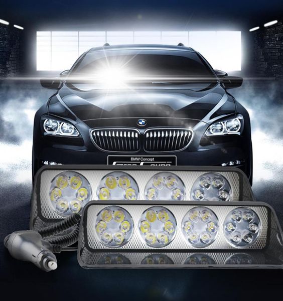 24 LED Auto Light Bar Car Truck Strobe Flash Spotlight Iluminação de trabalho Luzes de advertência de emergência 12V ATV SUV Boat Truck Offroad7552239